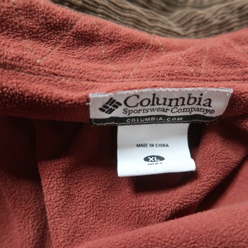Columbia Fleece Lined Long sleeve Button up shirt Men's XL Tan workwear - Picture 4 of 10