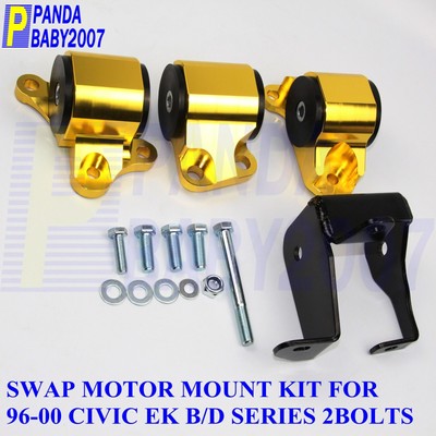 2Bolts 65A Engine Motor Mount For 96-00 Honda Civic EK D16 B16 B18 D18 B20 D20