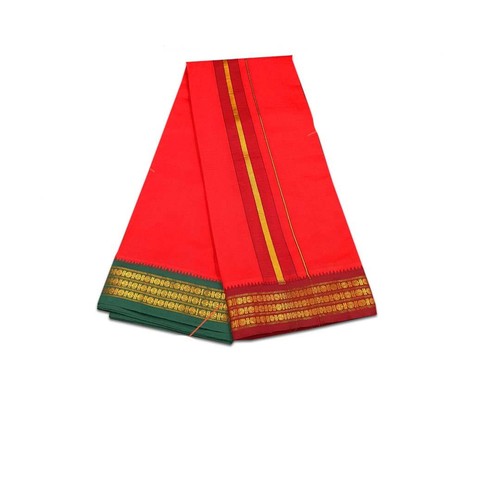 Herren Baumwolle Farbe Dhoti für traditionelle Pooja mit Rand USA - Bild 23 von 32