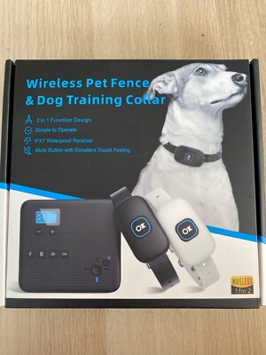 Paw Roll  Dog Wireless Dog Fence & training collar - Open Box