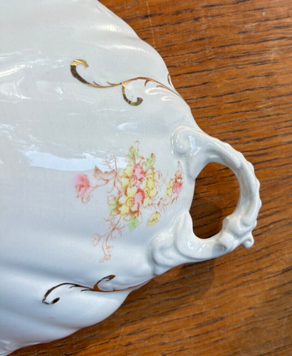 Antique East Liverpool Potteries Co. Circa 1900 Porcelain Covered Tureen - Picture 9 of 11