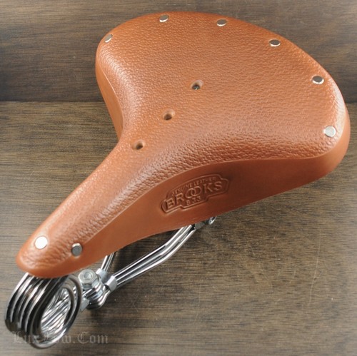 Brooks B33 Tour Bike Leather SADDLE Vintage Raleigh Schwinn Cruiser Bicycle SEAT - Picture 18 of 26
