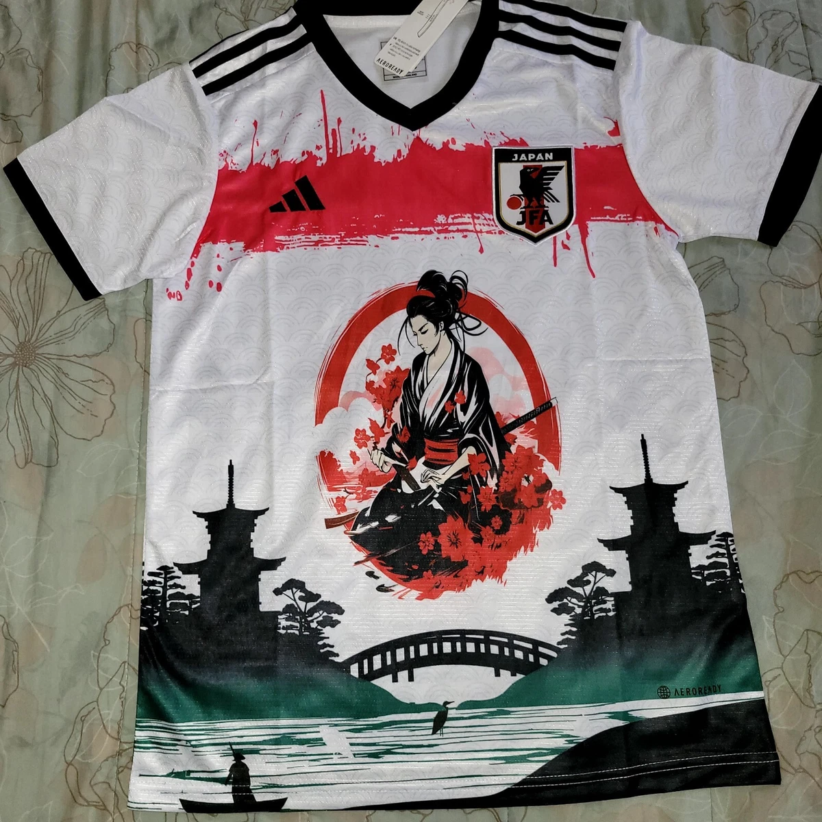 日本白色国家队足球球衣| eBay