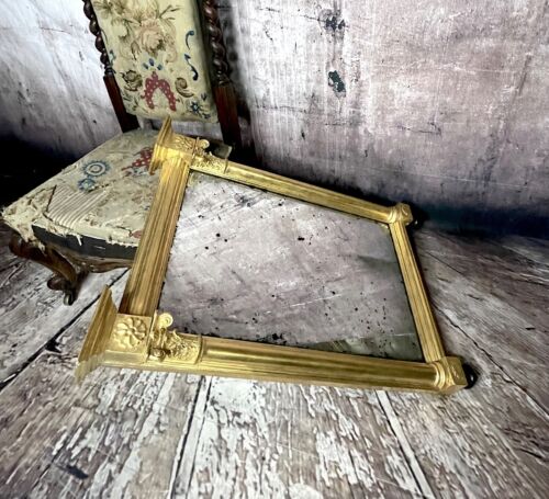 Antique Regency Gilt Wood Pier Frosted Overmantel Mirror , c1820, Free Del Uk - Picture 5 of 6