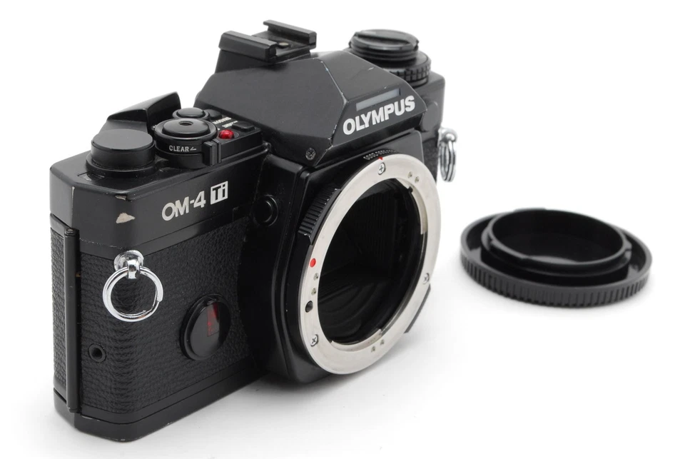 Alles funktioniert! [FAST NEUWERTIG] Olympus OM-4 Ti schwarz analoge 35-mm-Spiegelreflexkamera Gehäuse JAPAN - Bild 3 von 4