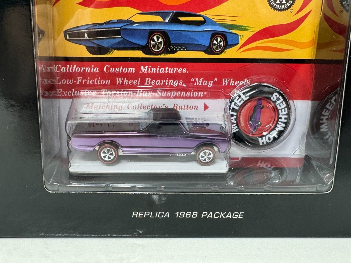 Hot Wheels Replica 1968 Package Custom Fleetside 1:64 Diecast RLC