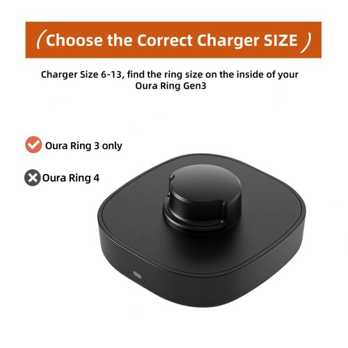 Compatibile con Caricatore Oura Ring Gen3 - Misura 8 - Dock di Ricarica Rapida con USB... - Foto 2 di 6