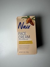 Nair Hair Remover Moisturizing Face Cream, with Sweet Almond Oil, 2OZ