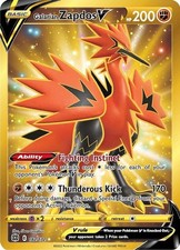 Galarian Zapdos V - 182/172 - Pokemon Brilliant Stars Sword Shield Secret NM on eBay