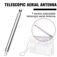 740mm 7 Sections Telescopic Antenna Aerial Radio For DAB FM TV Replacement