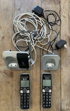 AT&T CRL82212 DECT 6.0 Cordless 2 Handset Answering System HD  Audio w Cords