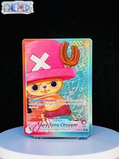 One Piece Card Game 🏴‍☠️OP08-001 Tony Tony Chopper "Leader" NM Alt Art Foil ENG