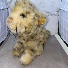 Vintage German STEIFF 0371/22 Spotted Leopard Baby Button Original Steiff