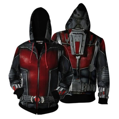 Ant-Man and the Wasp: Quantumania Hoodie Sweatshirt Zipper Coat Halloween