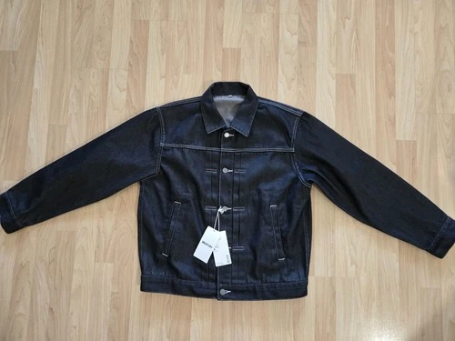 MUJI Labo Polyester Denim Jacket Dark Grey M - product listing photo