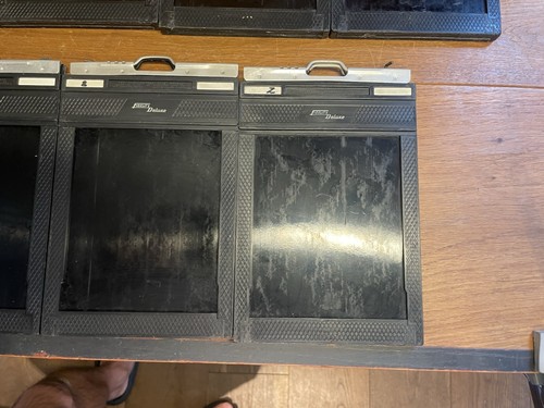 Excellent Lot of 9 Fidelity Deluxe 4x5 Cut Film Holder From Japan - Picture 4 of 10