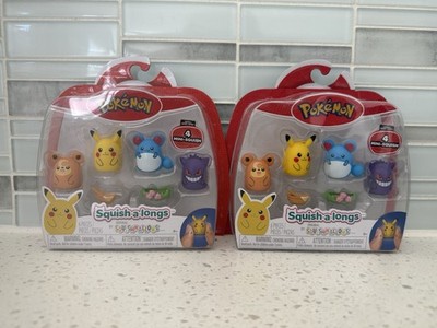 Pokemon Squish-a-longs Series 1 Mini Squish Squishalong Complete Set of 2 - NEW