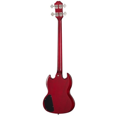 Epiphone SG Bass EB-3 Cherry 2-Pickup E-Bass mit Zubehör & Softcase