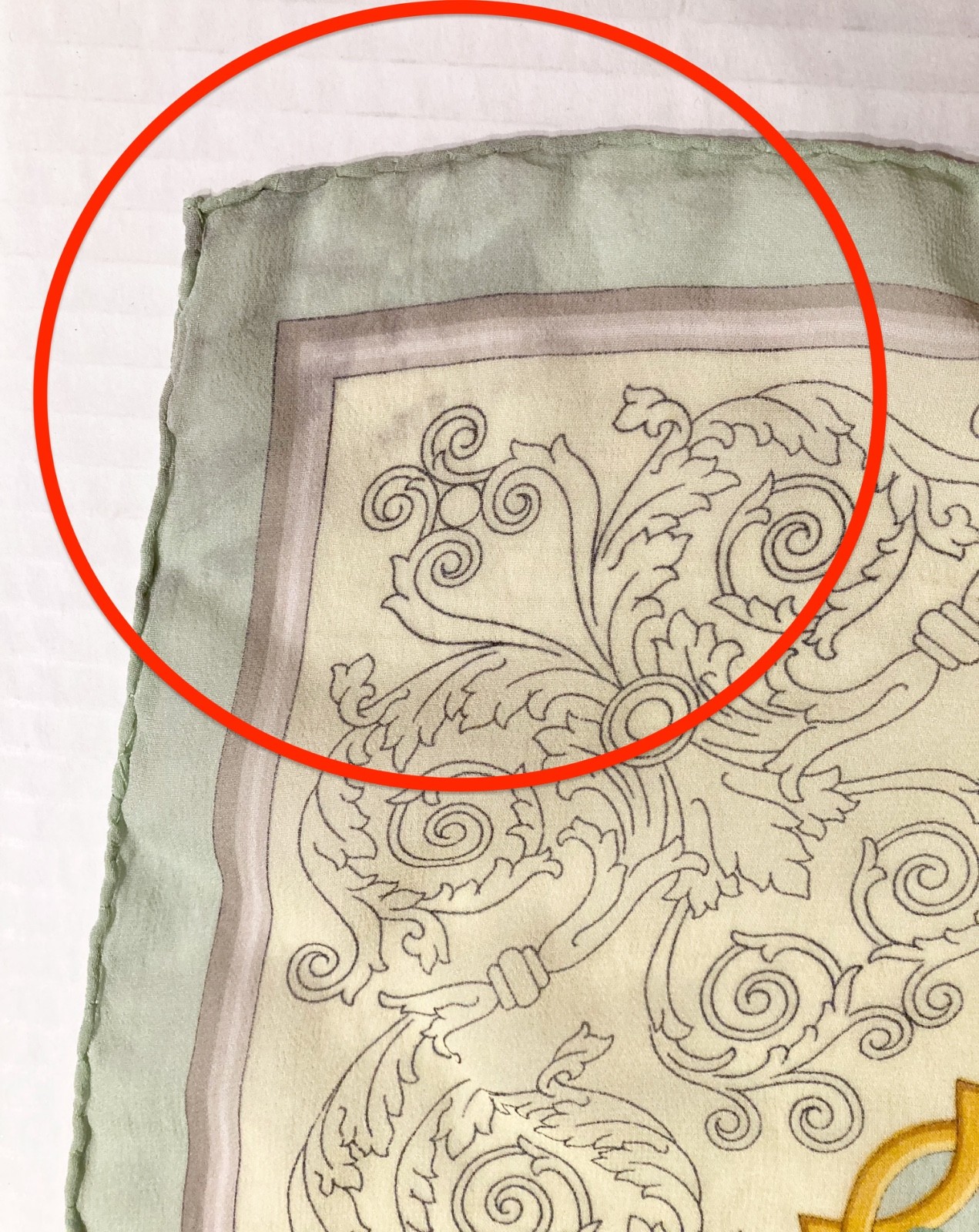 Atelier Versace Floral Silk Scarf Logo Italy Rolled Edge Flowers Square Garden thumbnail 10