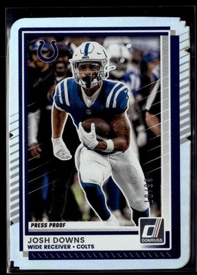 2025 Panini Donruss Football Press Proofs Silver Die-Cut Josh Downs /99
