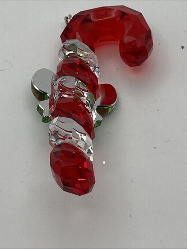 Swarovski Candy Canna Fiocco Verde Decorazione Natalizia Cristallo Ritirato - Foto 6 di 8