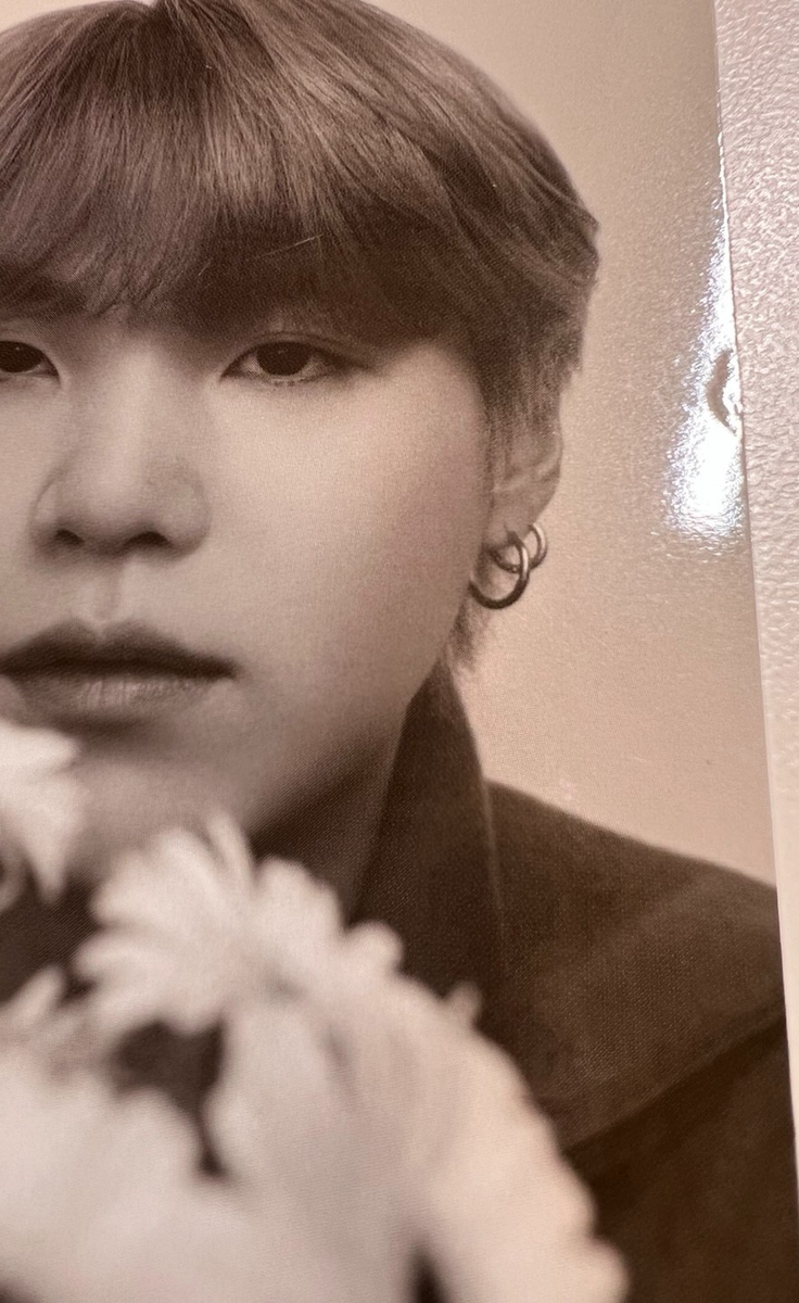 BTS SUGA 4/6 [2024 Pop-Up MONOCHROME Official Mini Photocard] / K