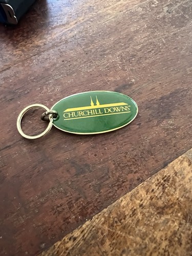 Vintage Churchill Downs green Key Chain Used - Picture 2 of 4