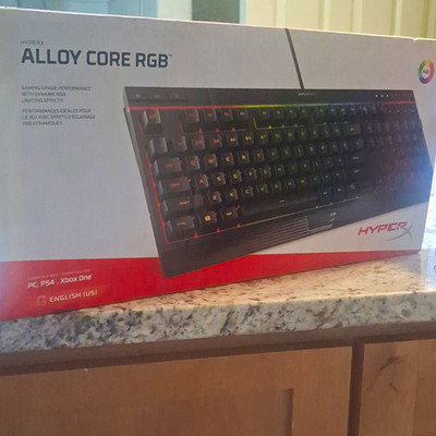 HyperX Alloy Core RGB Illuminated Gaming Keyboard, Black, English QWERTY