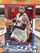 Dwyane Wade Red White Blue Refractor 2025-26 Topps Chrome Miami Heat