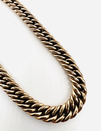 Heavy Thick Victorian Gold Filled Pocket Watch Chain 54gm Antique Jewelry - Picture 5 of 5