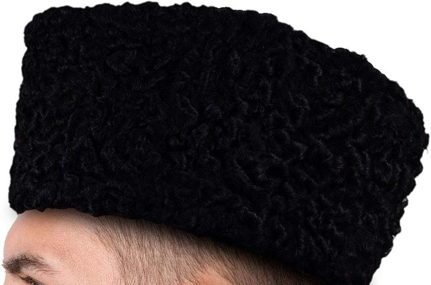 HANDMADE KARAKUL JINNAH PERSIAN LAMB KUFI SHEEPSKIN RUSSIAN HAT A Karakul Caps