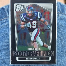 Topps 2007 DPP Patrick Willis Rookie #105 Ole Miss Rebels Football Card. rookie card picture