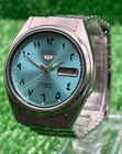 Vintage Seiko 5 Automatic || Blue Dial || Men's Vintage Watch || 17 Jewels
