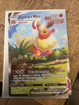 Pokémon Flamara VMAX SWSH180 Black Star Promo Holo/ Deutsch