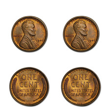Lot Of 4 - Lincoln Wheat Pennies 1909-1958 Circulated Us Coins Free Shipping Lot Of 4 - Lincoln Wheat Pennies 1909-1958 Circulated Us Coins Free Shipping