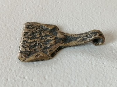 Extremely Rare Ancient Bronze Viking Amulet Artifact Authentic Very Stunning