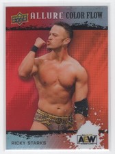 2022 Upper Deck Allure AEW Color Flow Red-Orange Ricky Starks #R-36