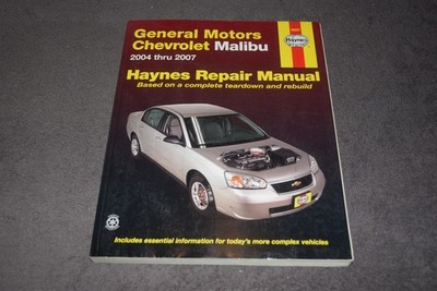 Reparaturanleitung Reparaturhandbuch Chevrolet Malibu 2004 bis 2007 unbenutzt