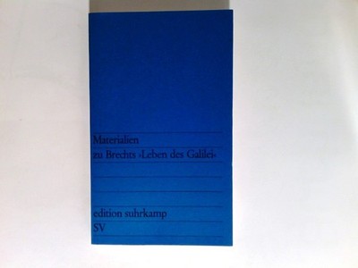 Materialien zu Brechts Leben des Galilei (Edition Suhrkamp)