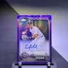 COLOR MATCH 2024 Topps Chrome Update Ezequiel Tovar Purple Refractor /250 Auto