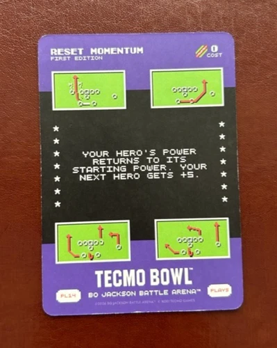 RESET MOMENTUM 2026 Bo Jackson Battle Arena Tecmo Bowl Low Number Play SSP PL14