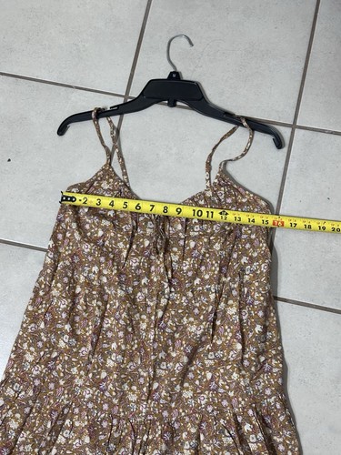 Old Navy Women Brown Tan Floral Print Cami Summer Dress size XS - Picture 10 of 10
