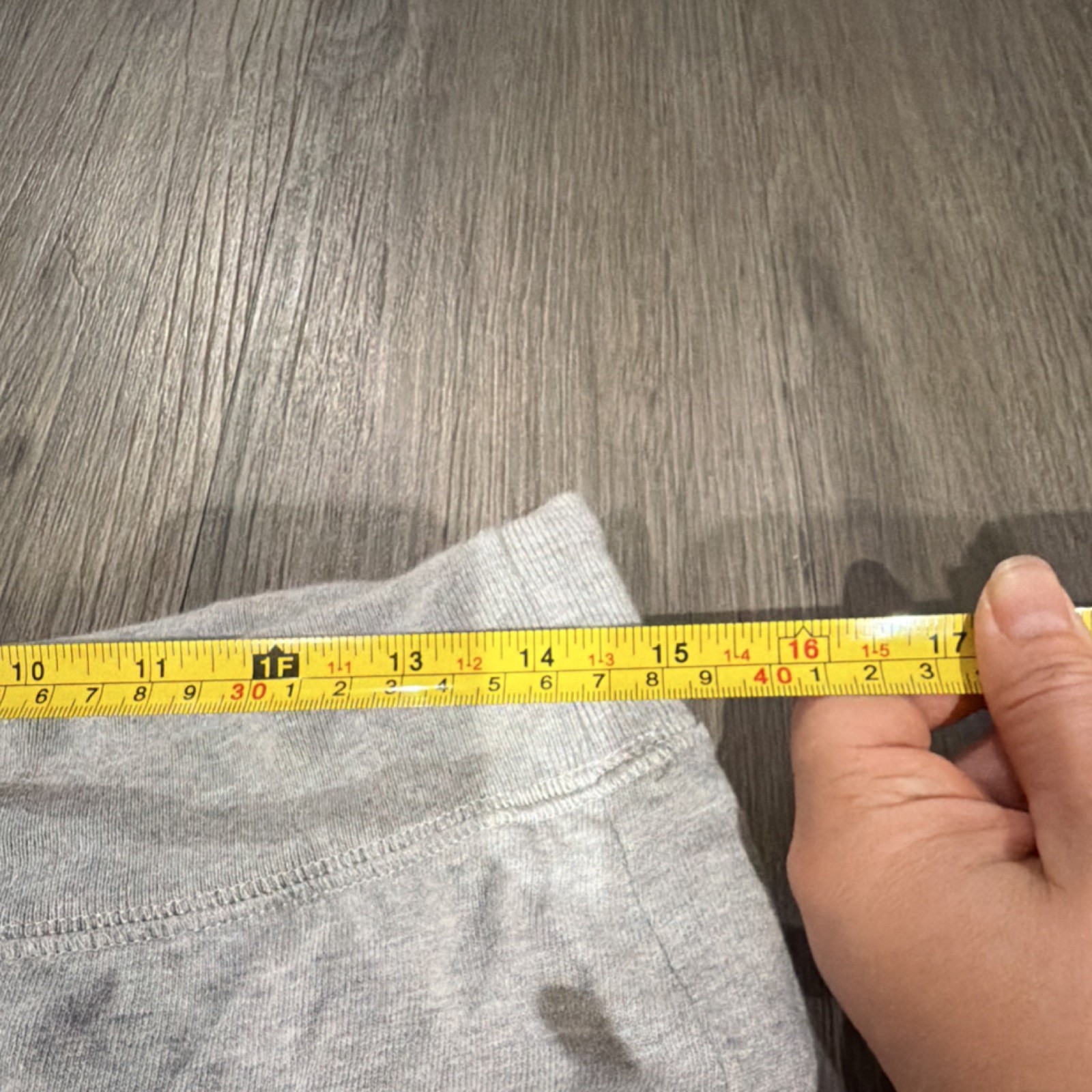 Brandy Melville Gray Flared Drawstring Cotton Pan… - image 3