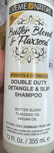 Creme of nature Butter Blend & Flaxseed Detangle & Slip Shampoo 12 oz - Picture 4 of 5