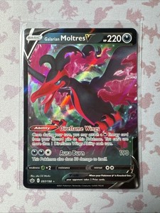 Galarian Moltres V 097/198 NM Ultra Rare Sword & Shield Chilling Reign Pokemon