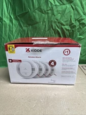 Kidde Smoke Alarm Model 20SAR Hard Wired Detector, battery, 4 Pack NEW OPEN BOX