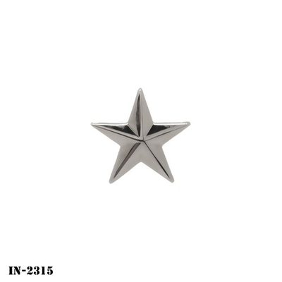 #ad #ad One Silver Star General or Admiral Rank Device Screw Back Small 5 8quot; NEW $11.95