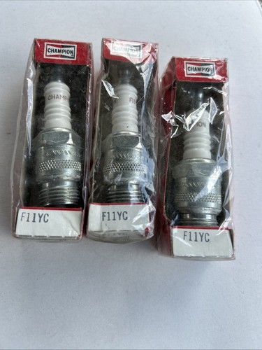 Qty Of 3 - Champion Spark Plugs F11YC - New Old Stock- Free Shipping- F 11 YC - Picture 2 of 6