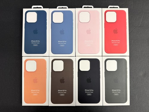 Genuine Apple Silicone Case MagSafe for iPhone 15 Pro Pop-Up MagSafe Animation - 第 1/27 張圖片