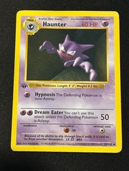 Haunter 029/102 Base Set 1st Edition Shadowless